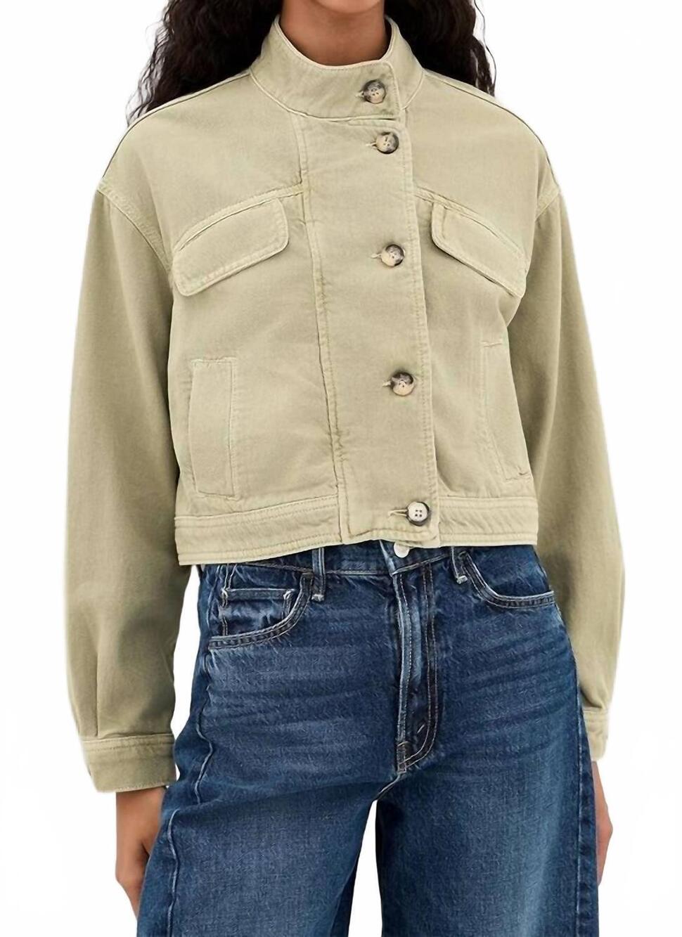 NEW BA&SH rallo jacket in amande